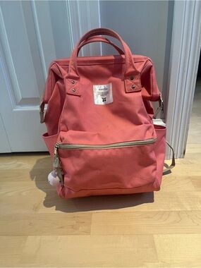 Japanese Anello Coral Pink Convertible Backpack Tote